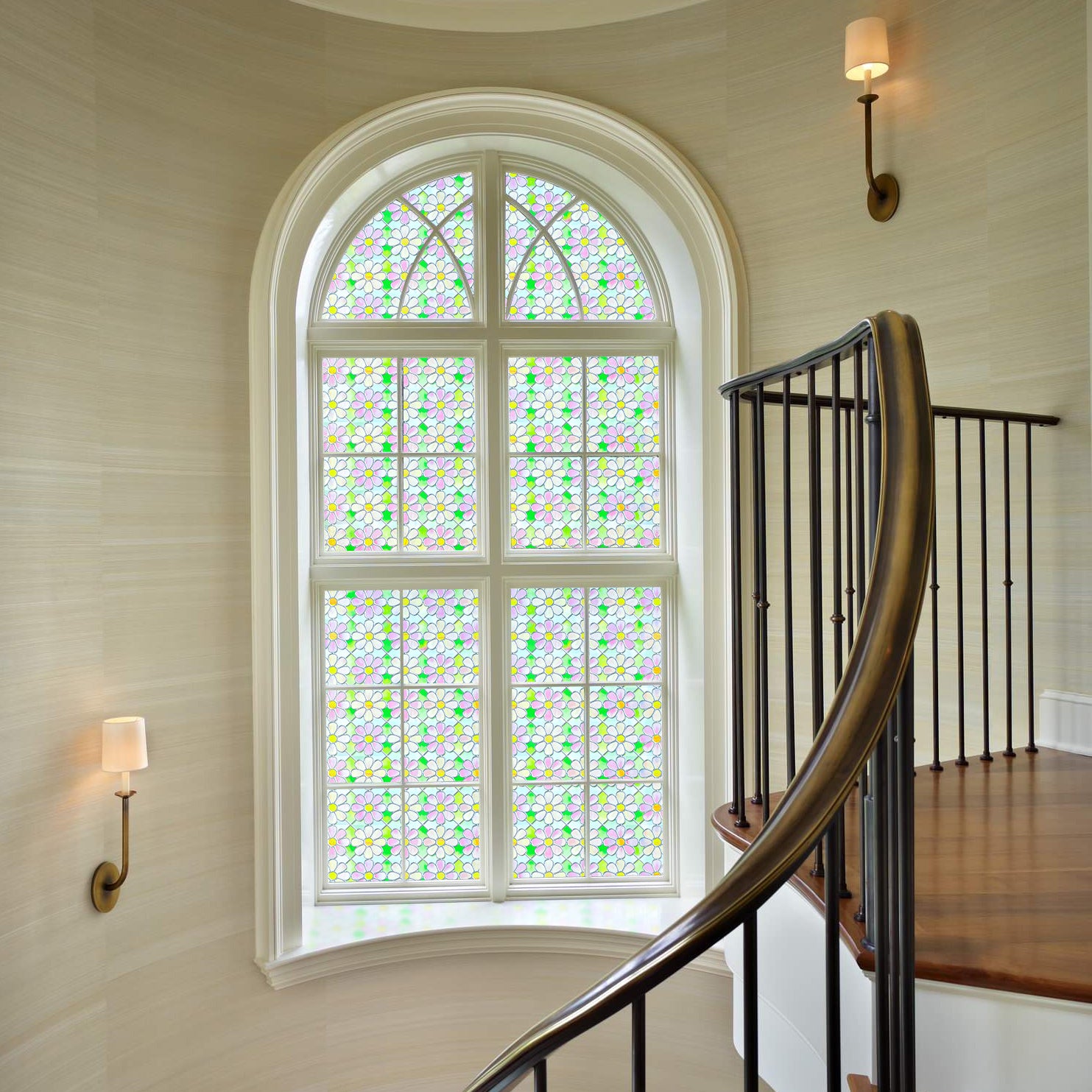 Film décoratif pour vitres teintées Blue Clover Glow