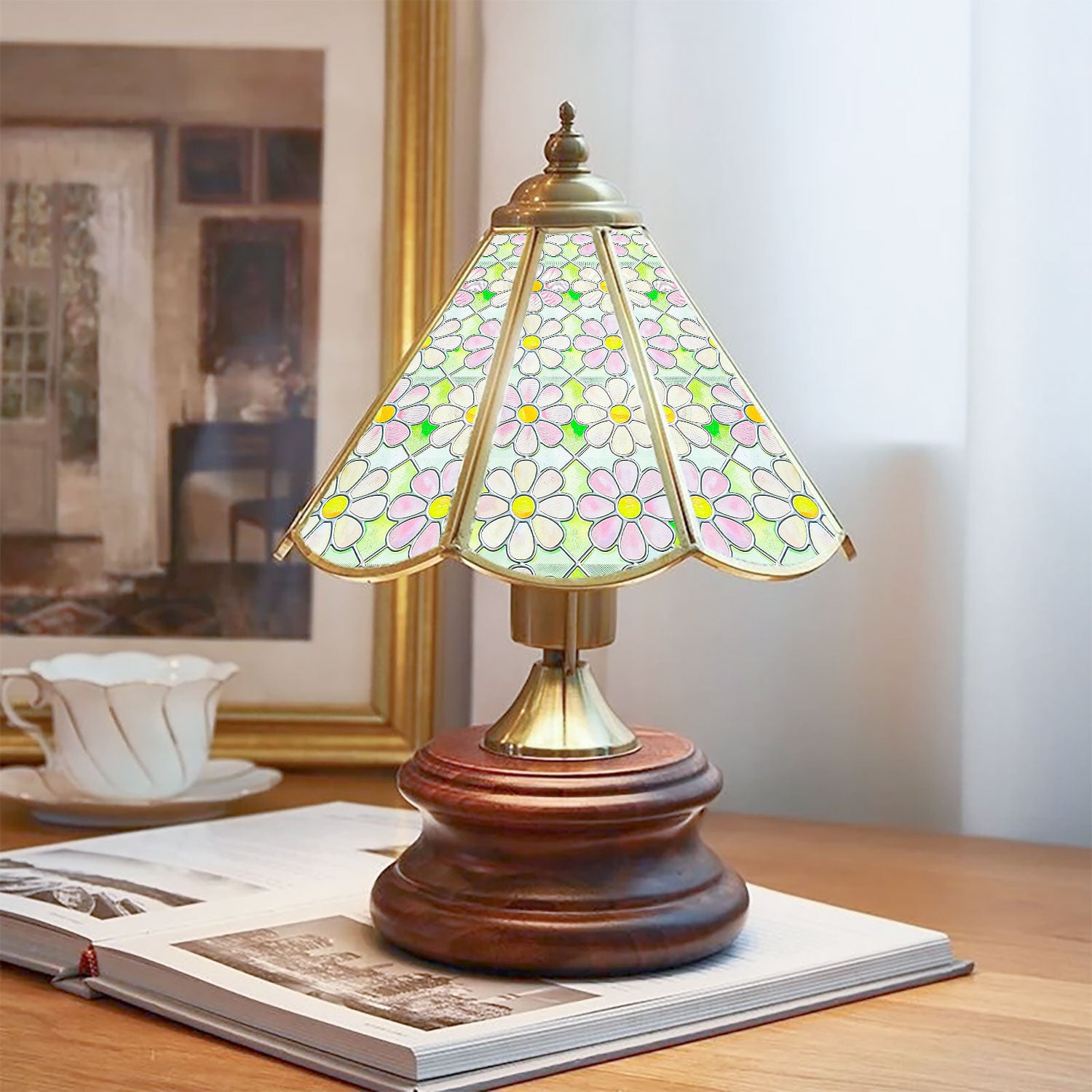 Film décoratif pour vitres teintées Blue Clover Glow