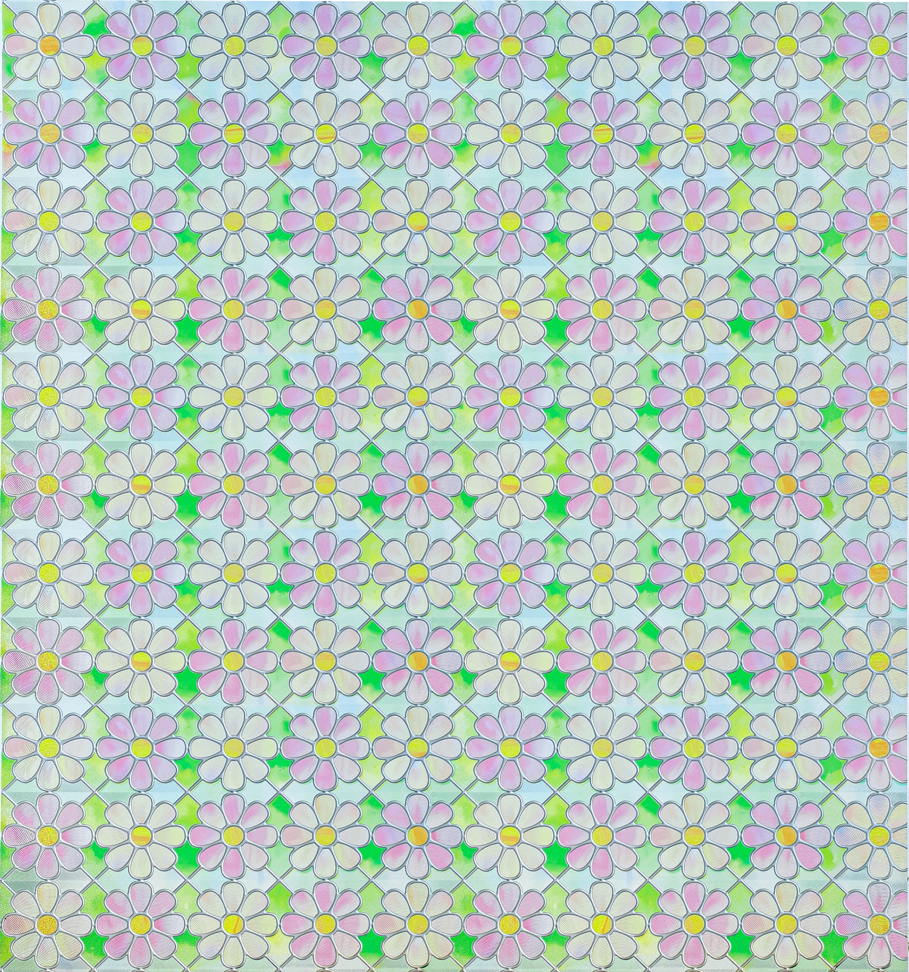 Film décoratif pour vitres teintées Blue Clover Glow