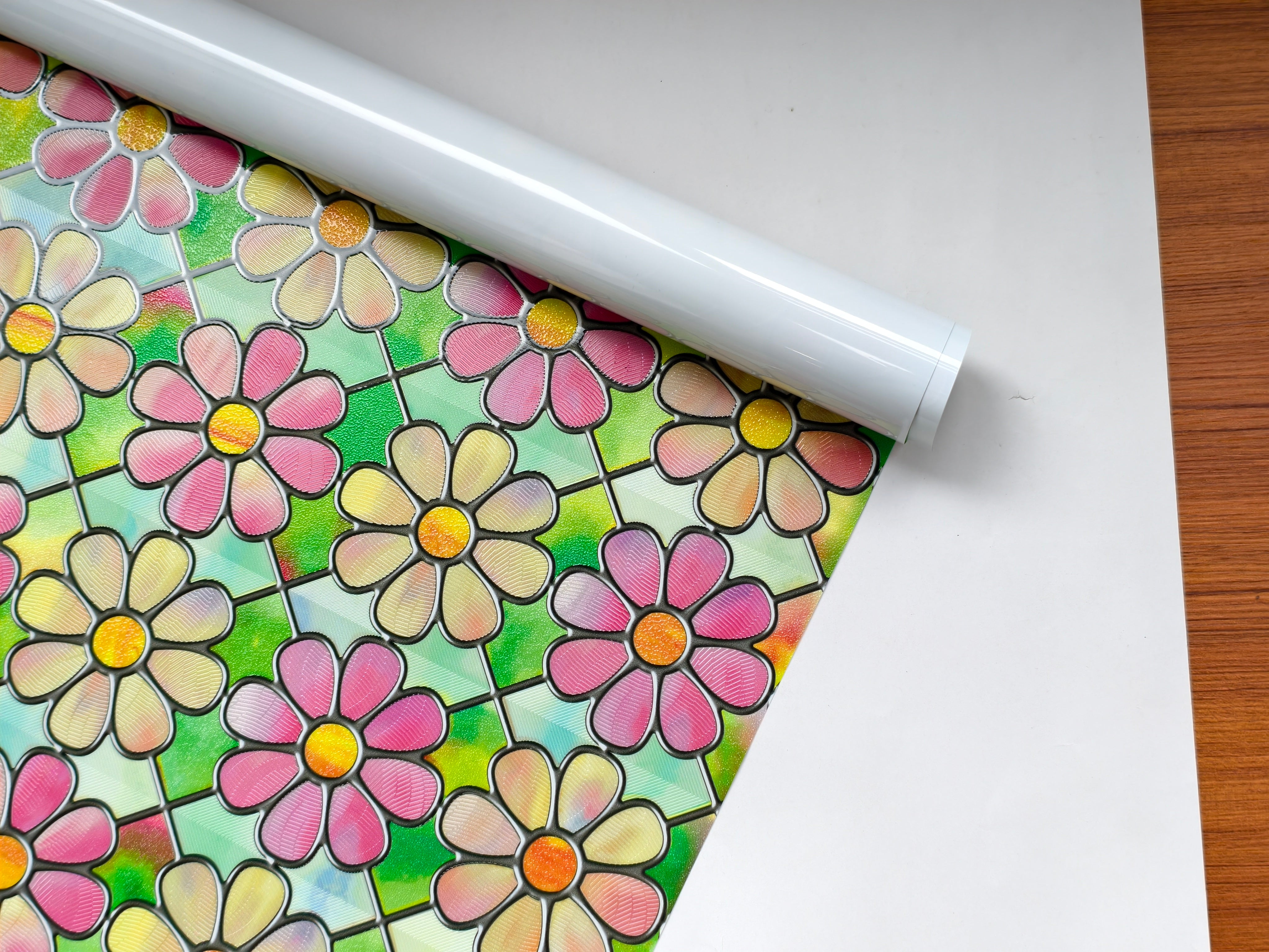 Film décoratif pour vitres teintées Blue Clover Glow