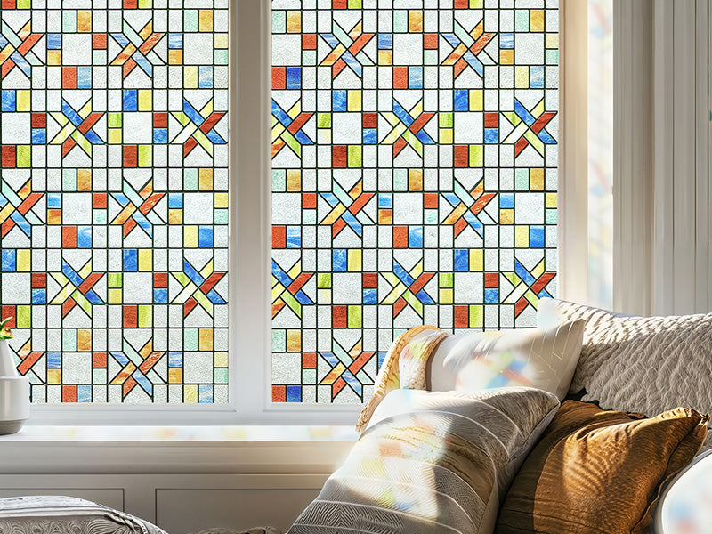 Film décoratif pour vitres teintées Blue Clover Glow