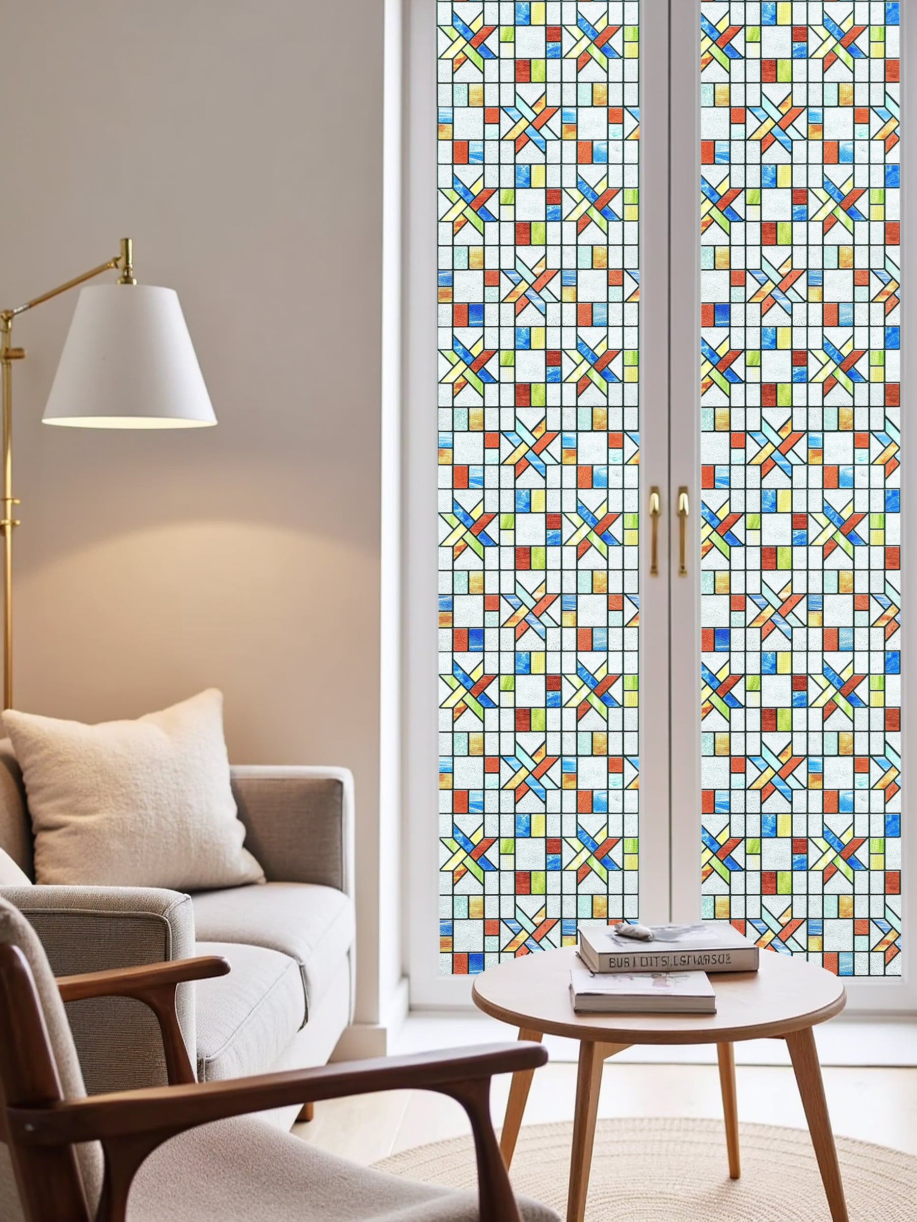 Film décoratif pour vitres teintées Blue Clover Glow