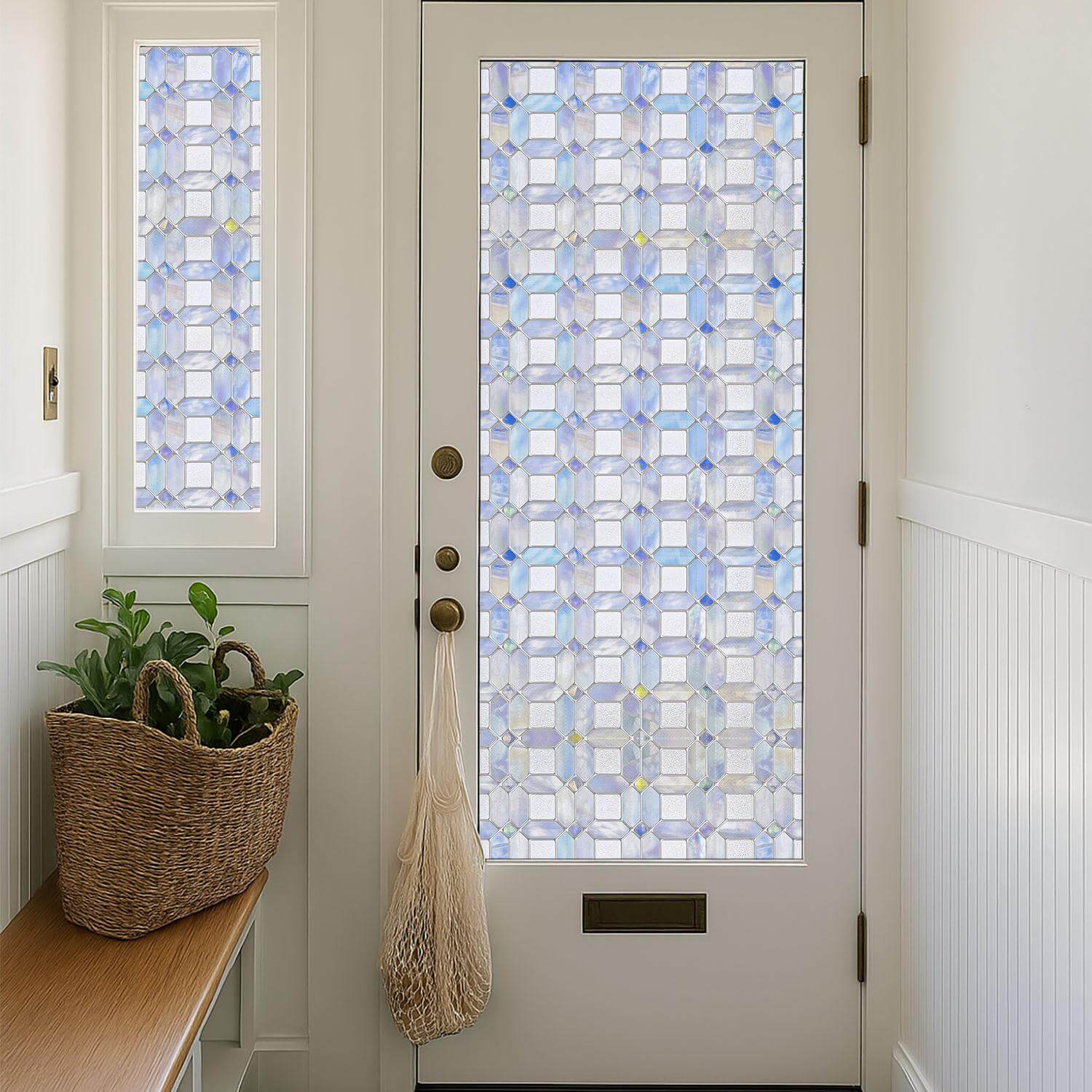 Tanzanite Stained Glass Decorative Window Film