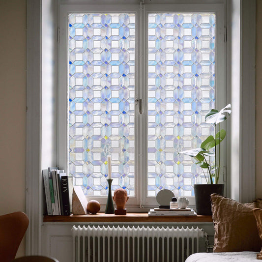 Tanzanite Stained Glass Decorative Window Film