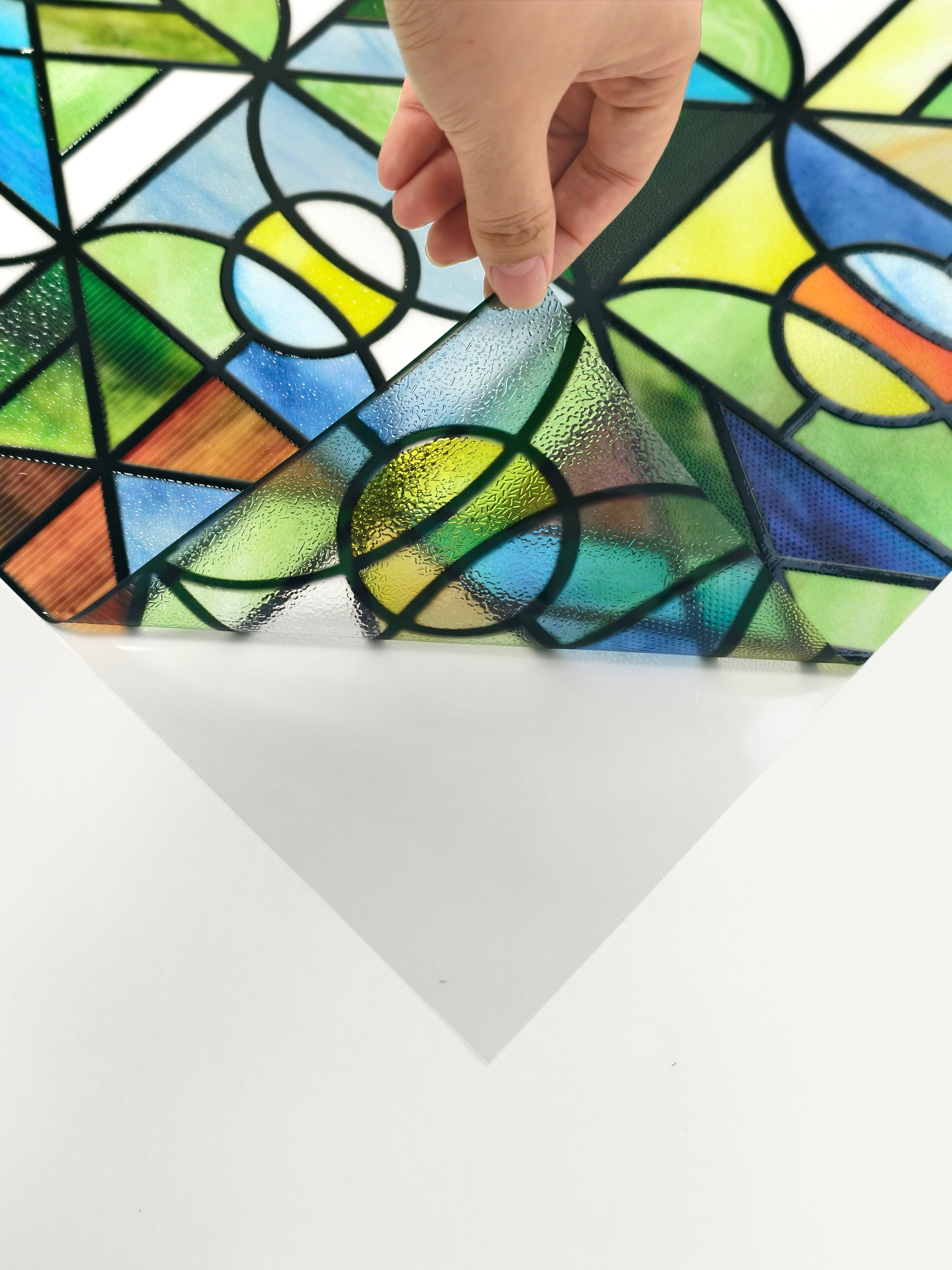 Film décoratif pour vitres teintées Blue Clover Glow