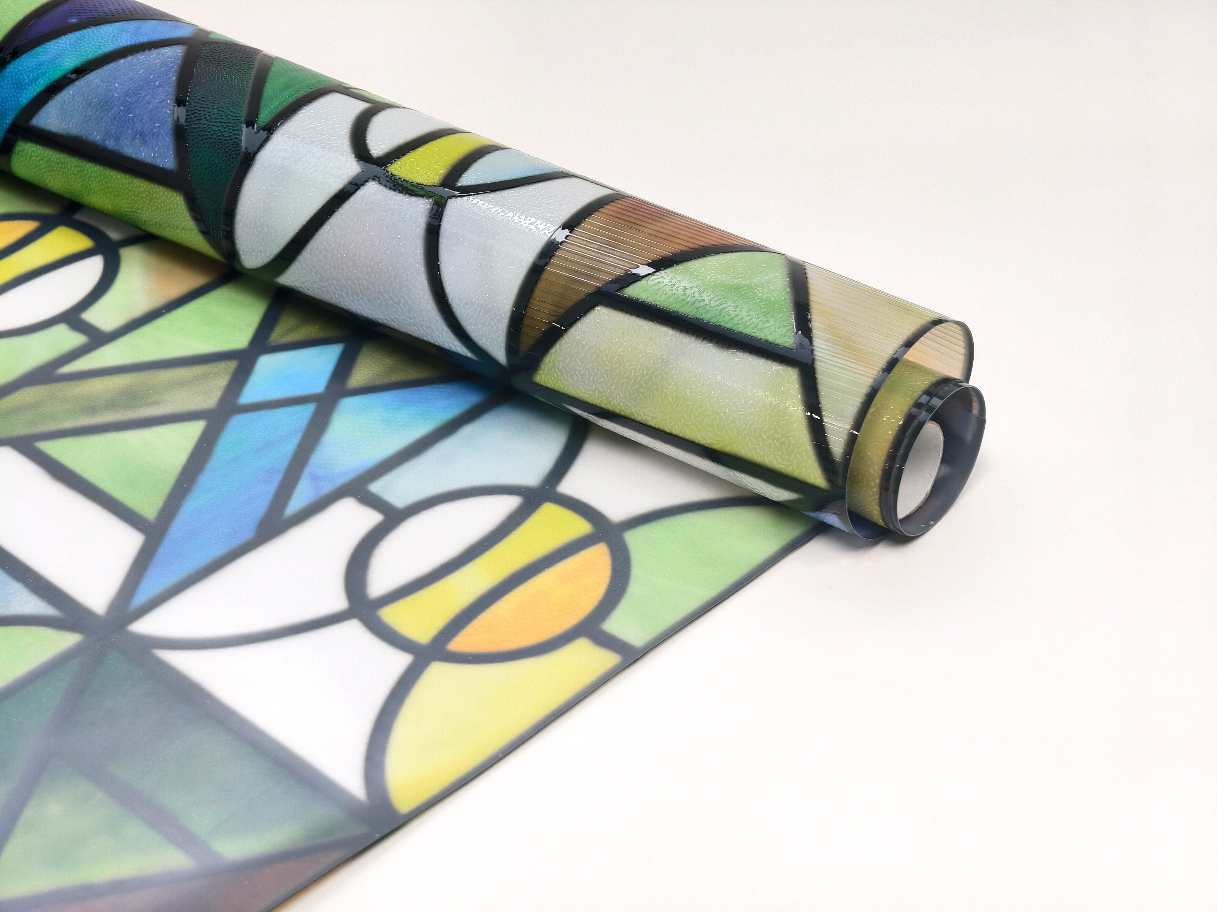 Film décoratif pour vitres teintées Blue Clover Glow