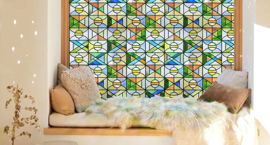 Film décoratif pour vitres teintées Blue Clover Glow