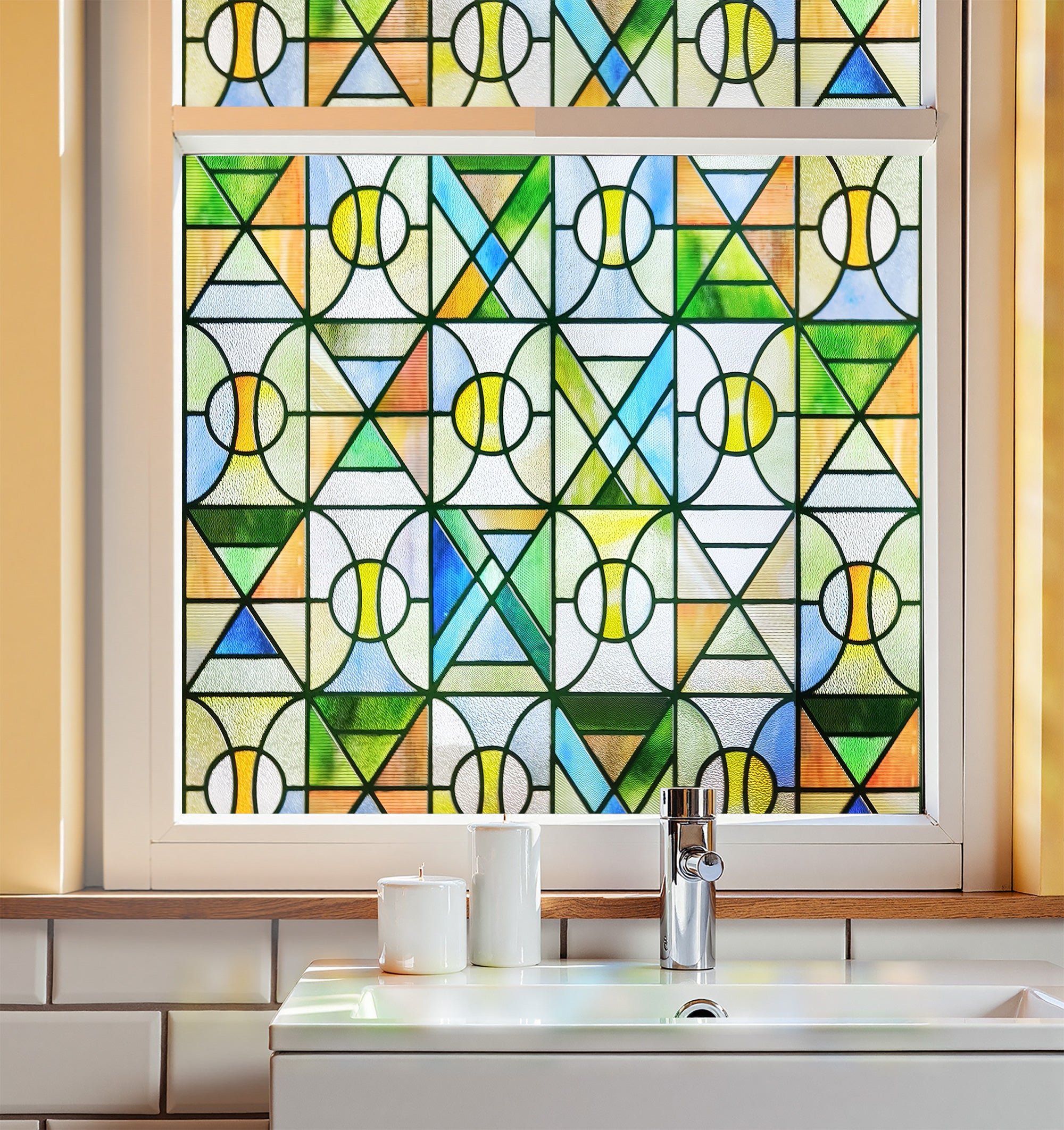 Film décoratif pour vitres teintées Blue Clover Glow