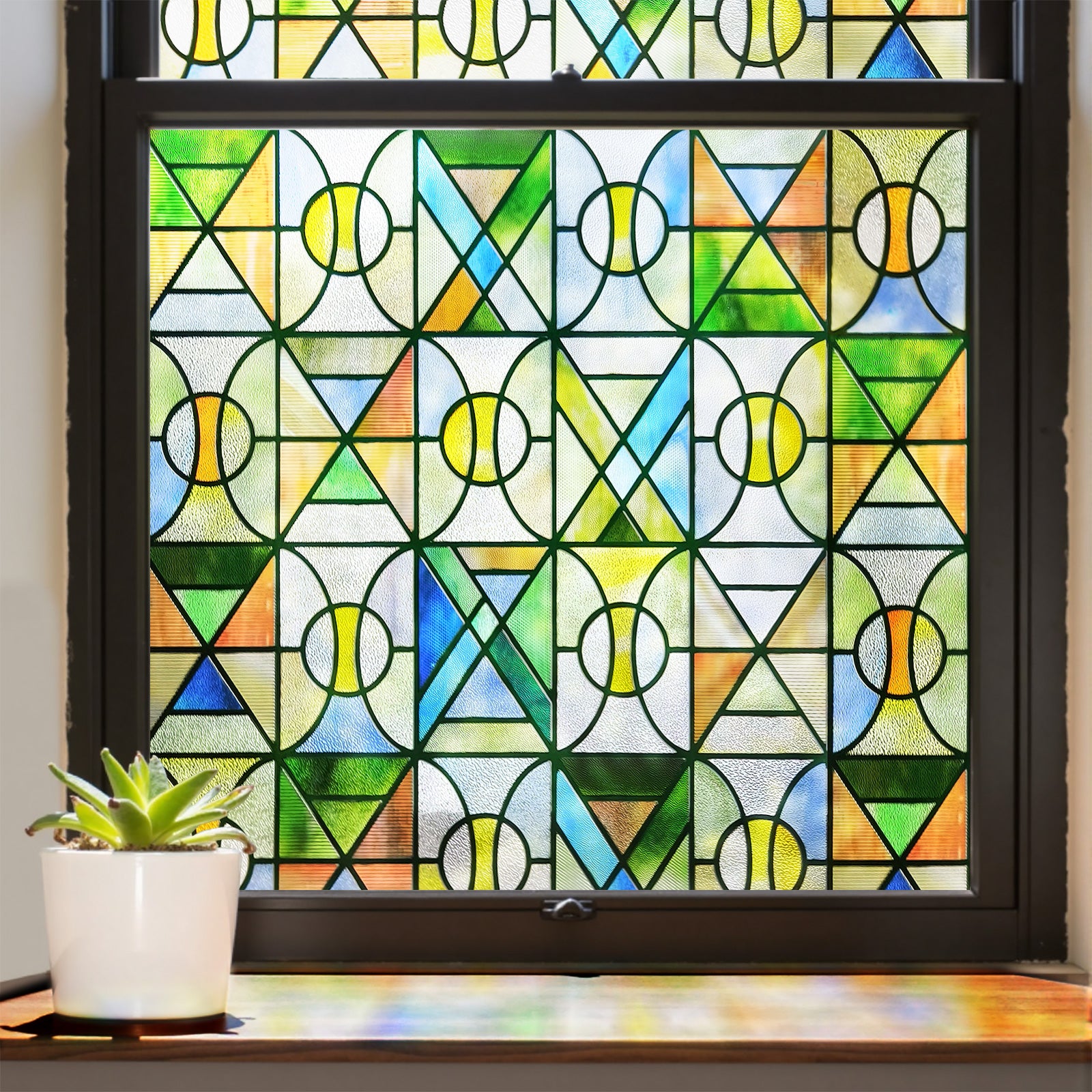 Film décoratif pour vitres teintées Blue Clover Glow