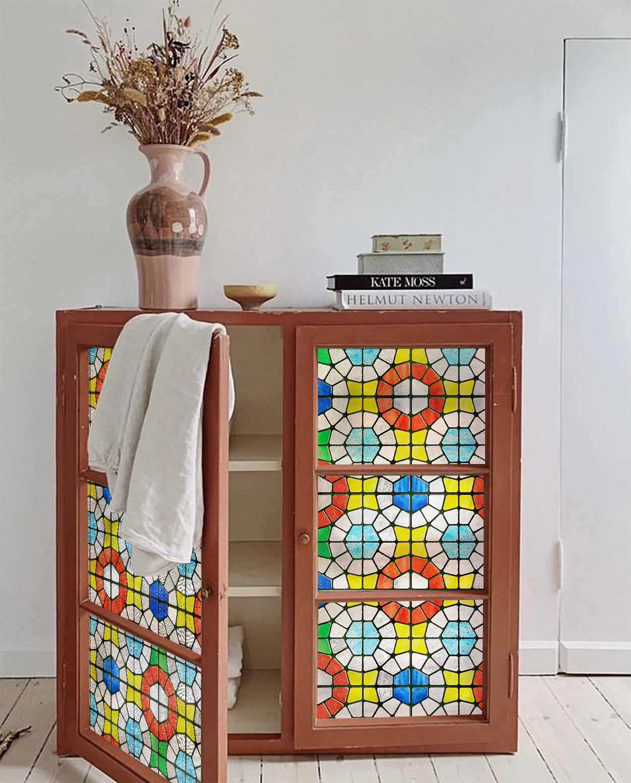 Film décoratif pour vitres en vitrail Westlight Charm