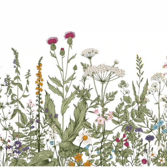 Wildflower Dream Stained Glass Decorative Window Film