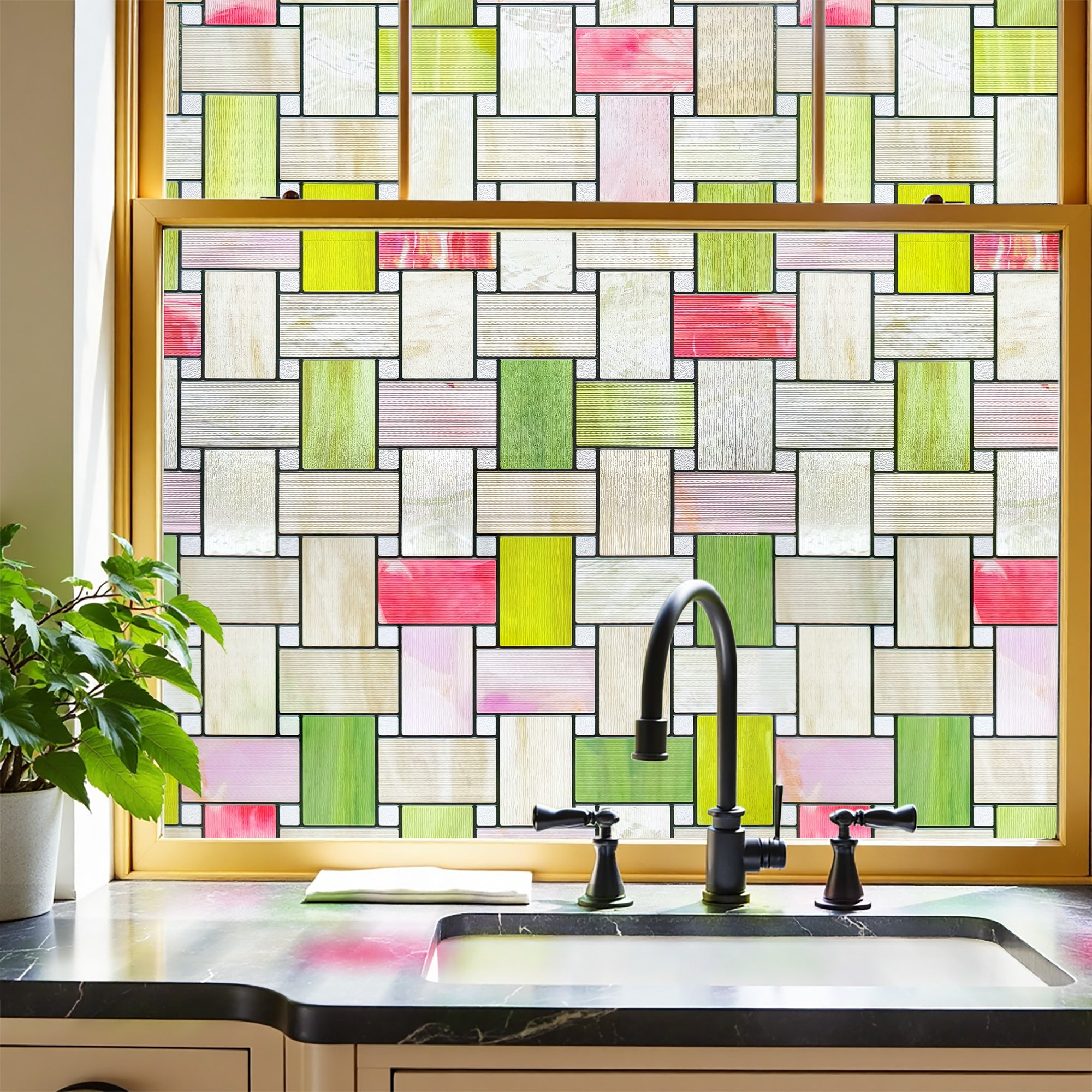 Film décoratif pour vitres teintées Blue Clover Glow