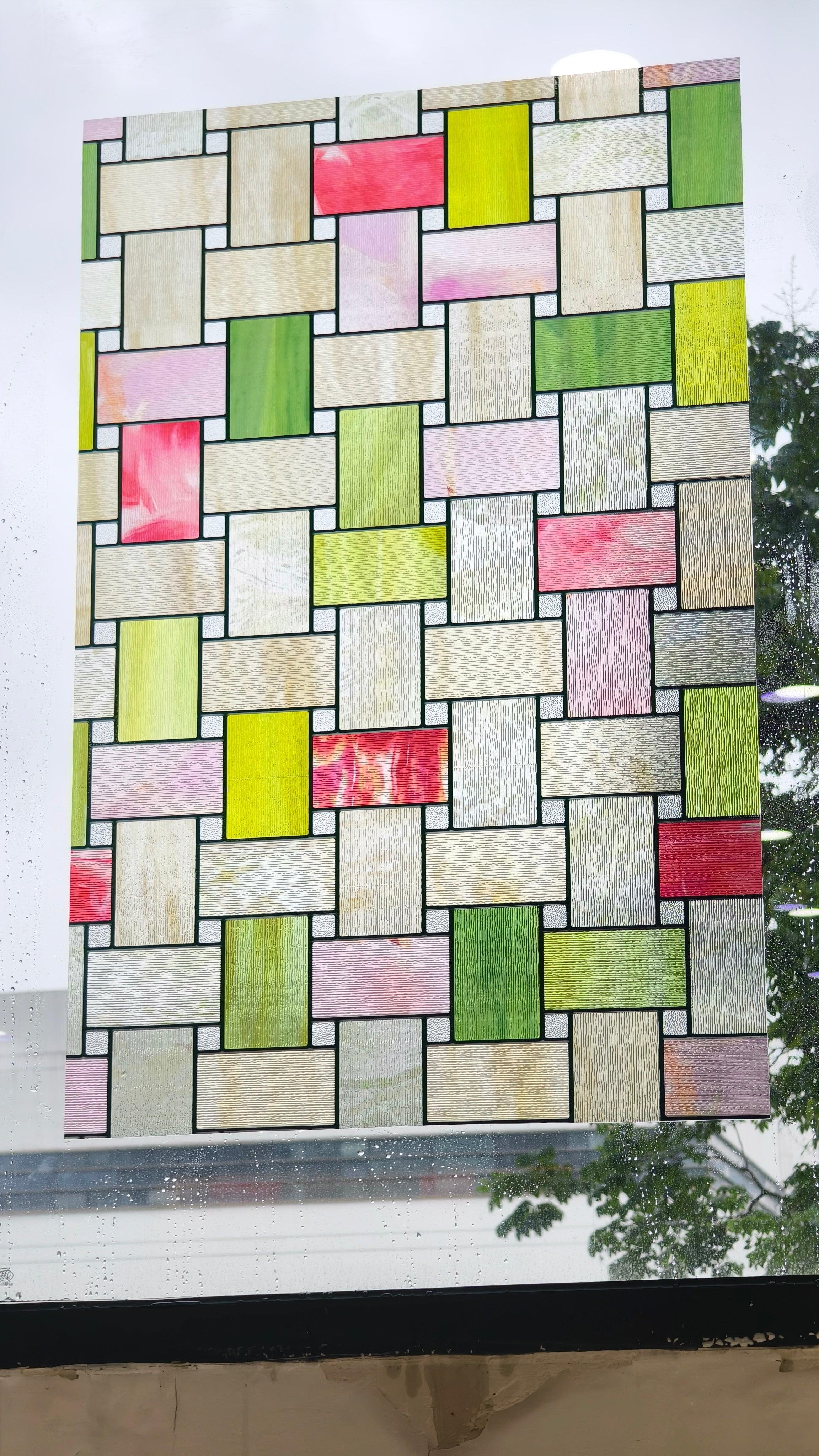 Film décoratif pour vitres teintées Blue Clover Glow