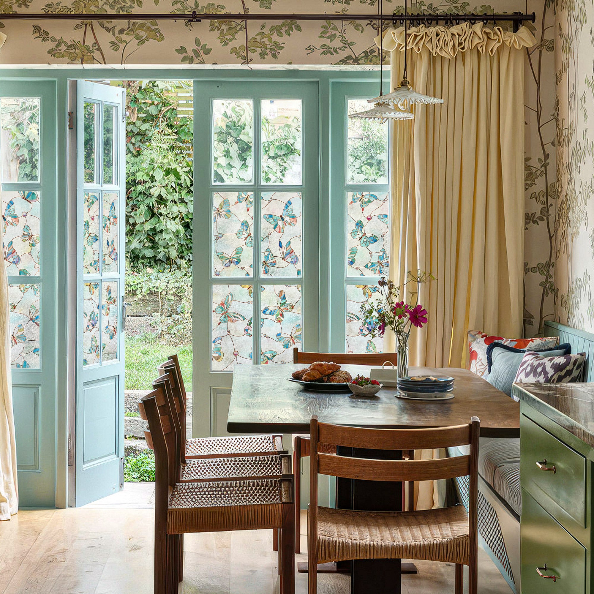 Film pour vitrail papillon