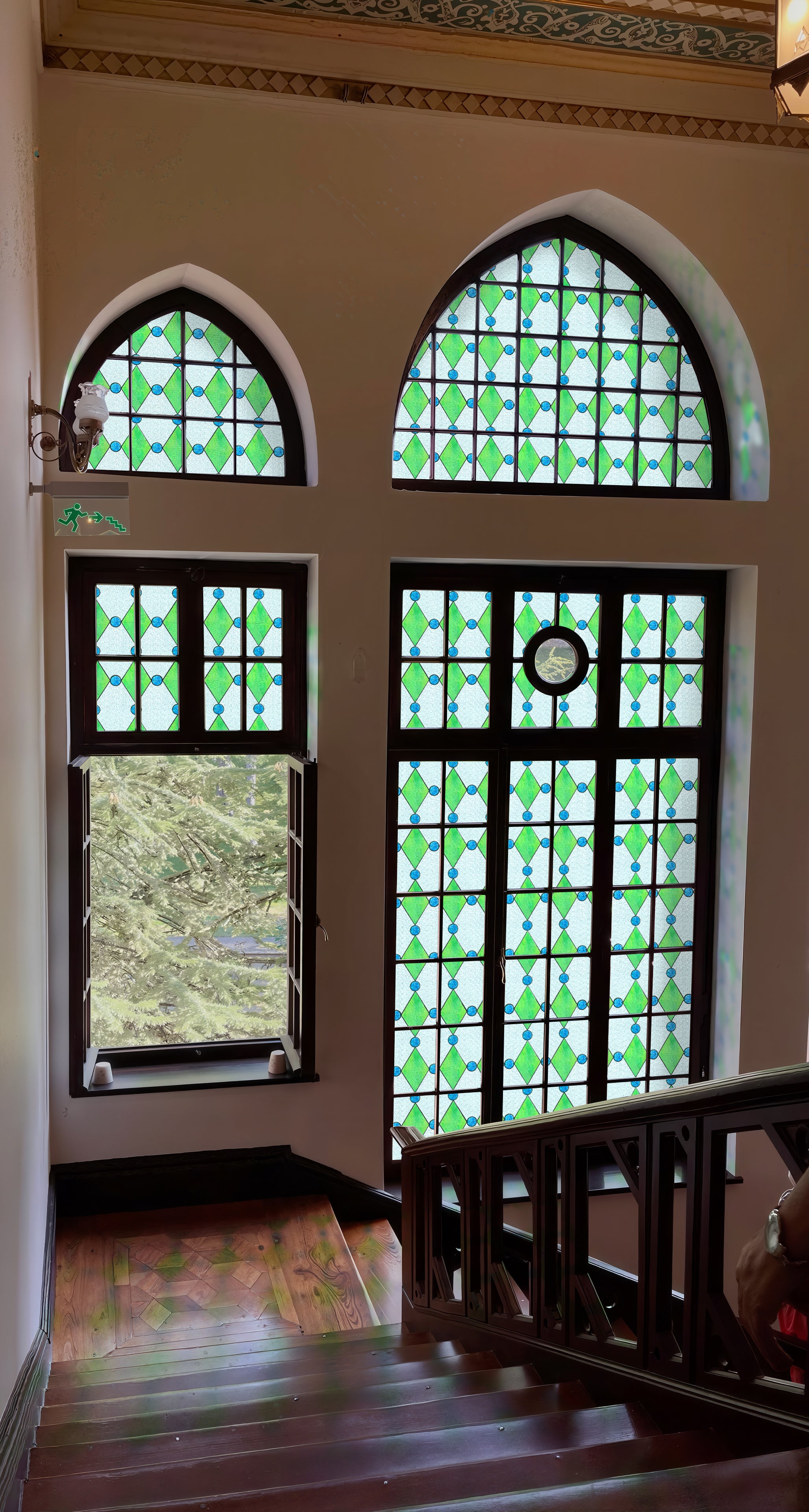 Película decorativa para ventanas con vitrales Victoria