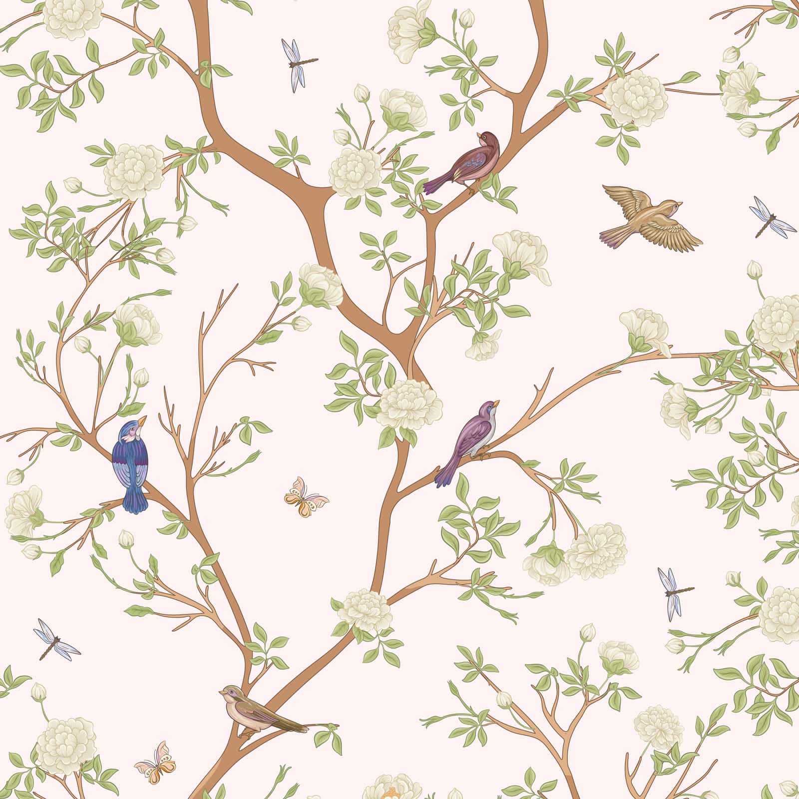 peel and stick wallpaper-Whisper of the Woodland Birds-2