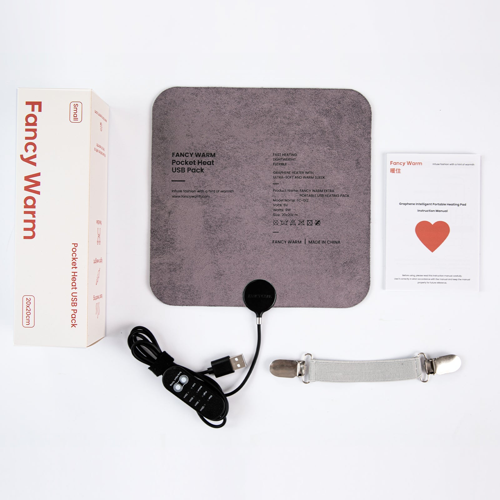 Tozia Portable Heating Pad 0.26lb Weighted | USB Electric Heating Pad