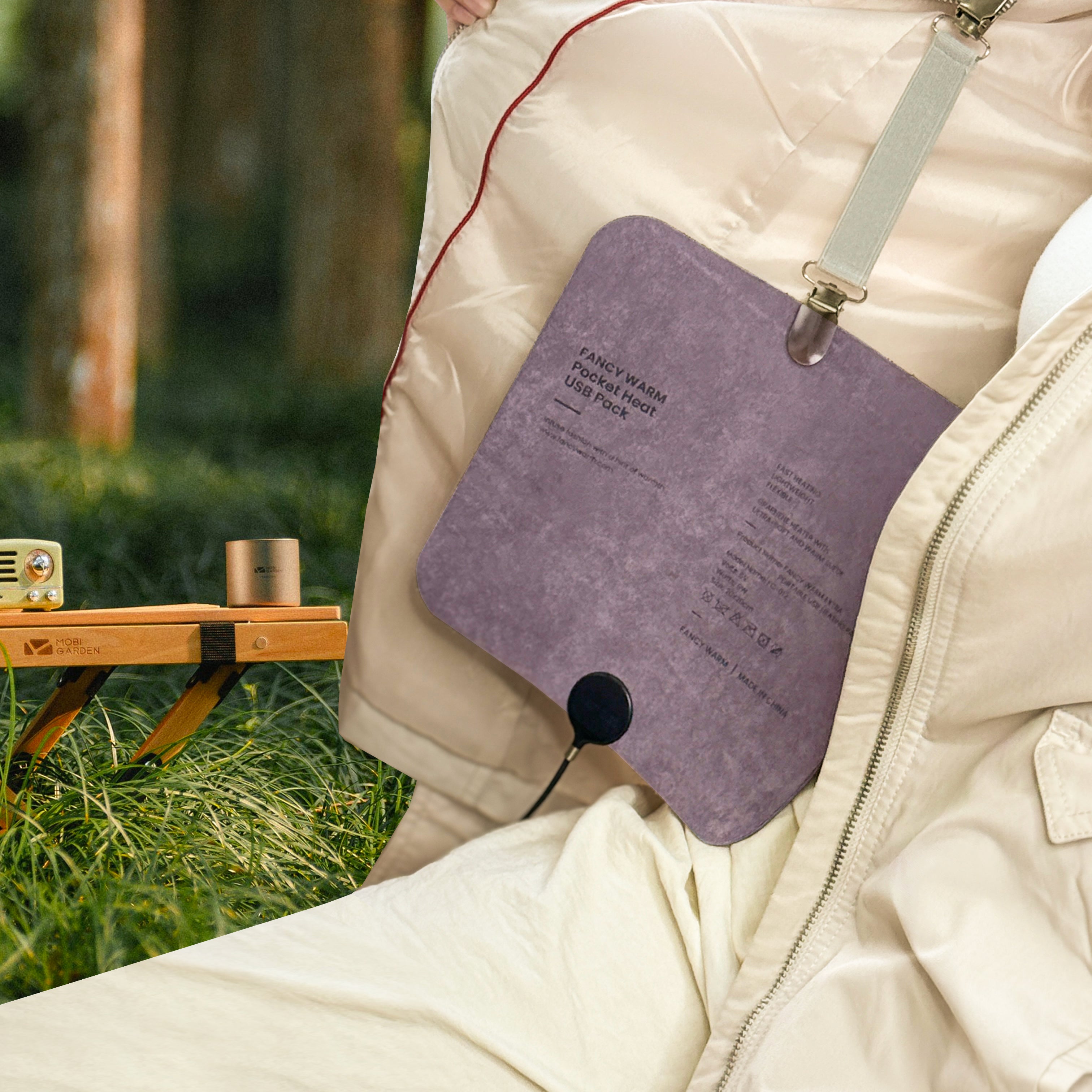 Tozia Portable Heating Pad 0.26lb Weighted | USB Electric Heating Pad