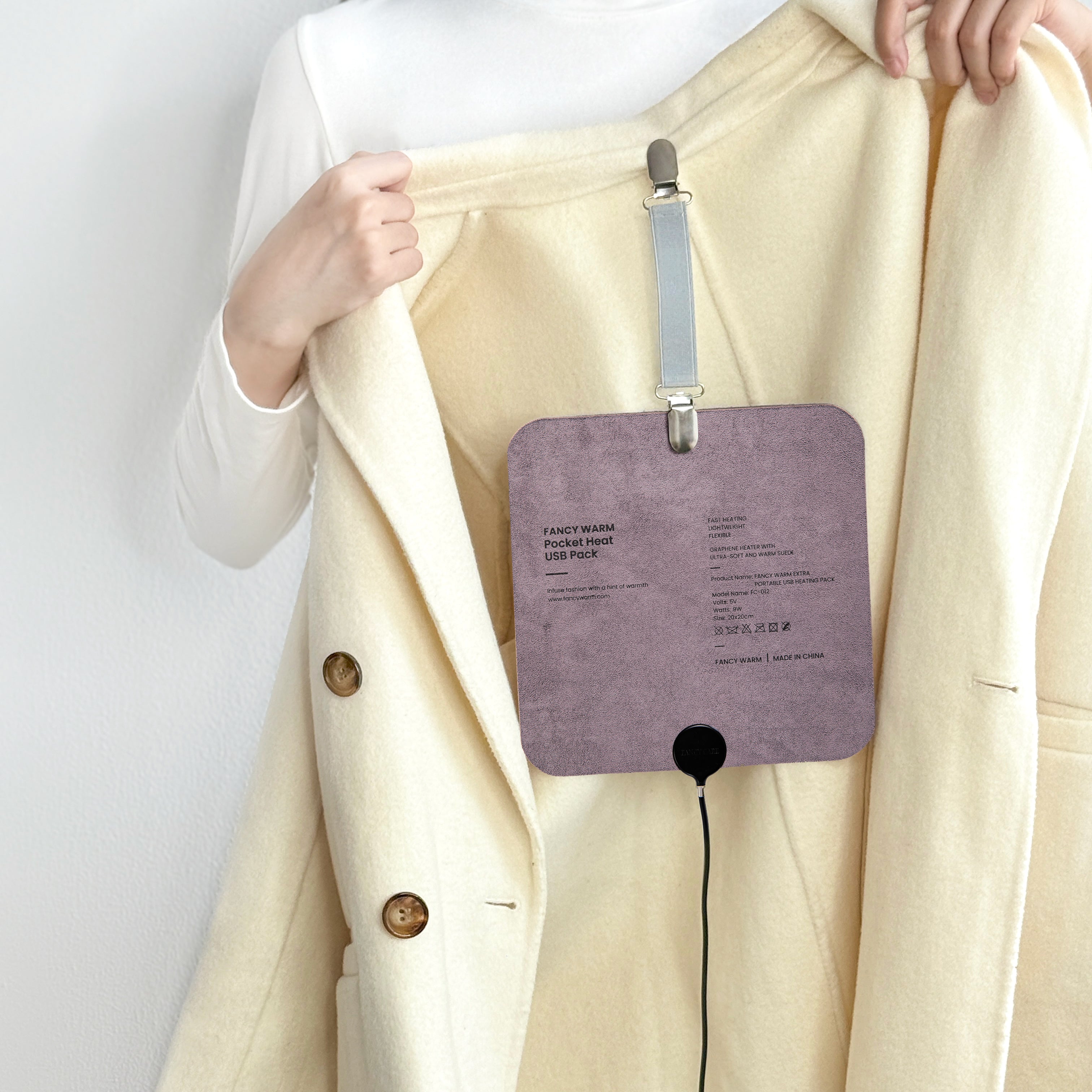 Tozia Portable Heating Pad 0.26lb Weighted | USB Electric Heating Pad