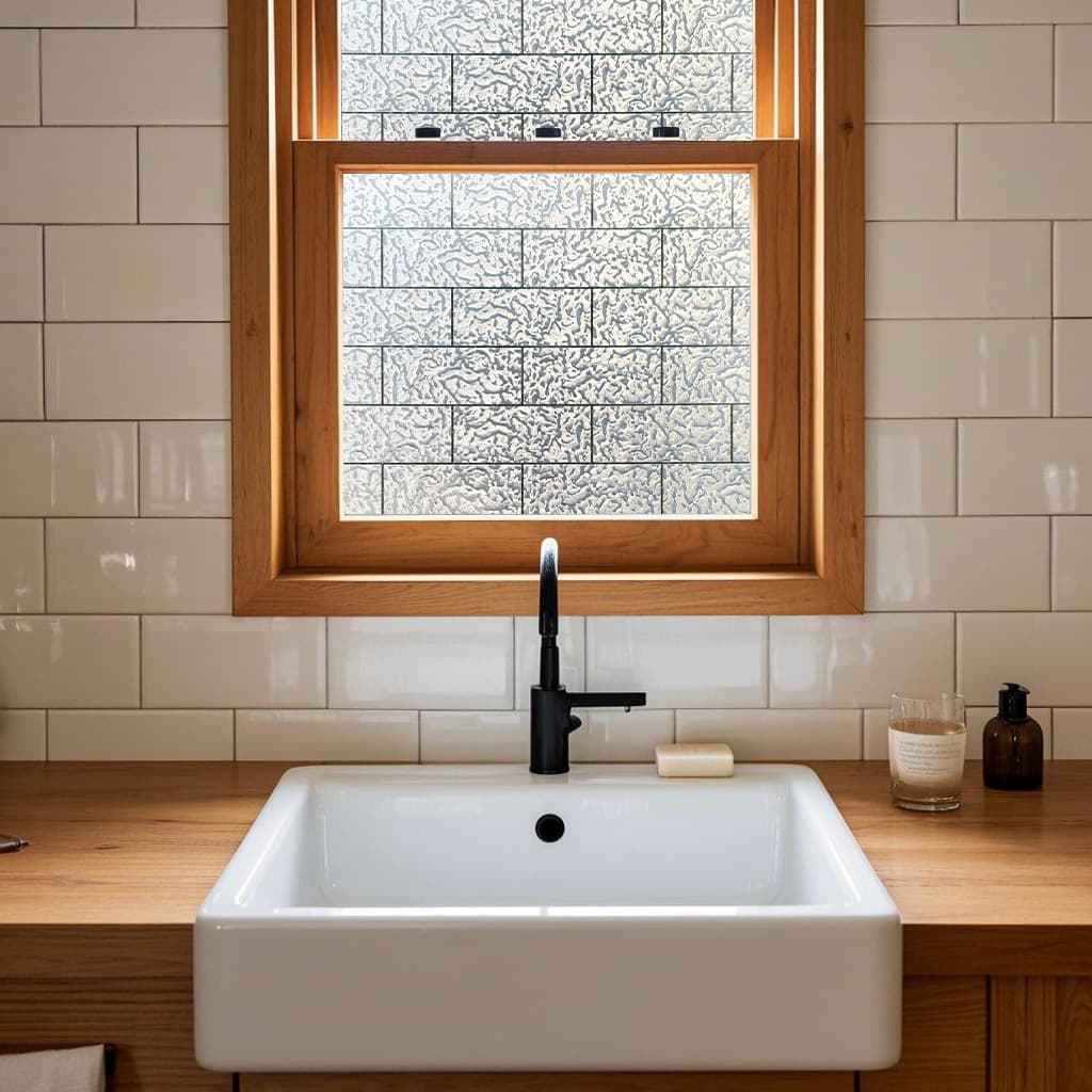 Película decorativa para ventanas con vitrales Victoria