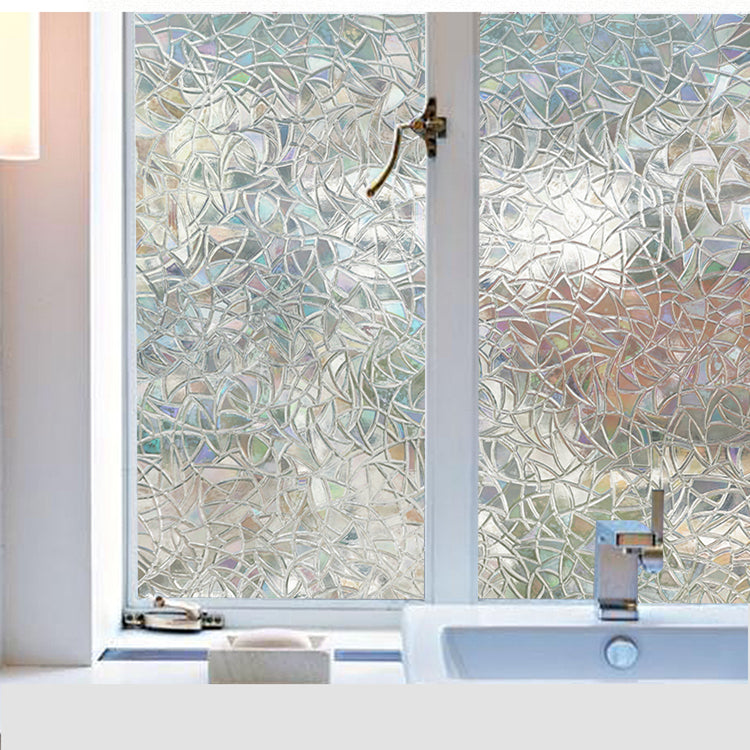 Rainbow Design Privacy Window Film Static Cling