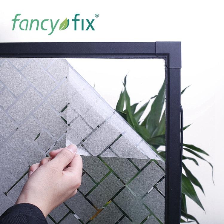 Brike Pattern Frosted Static Film for Windows