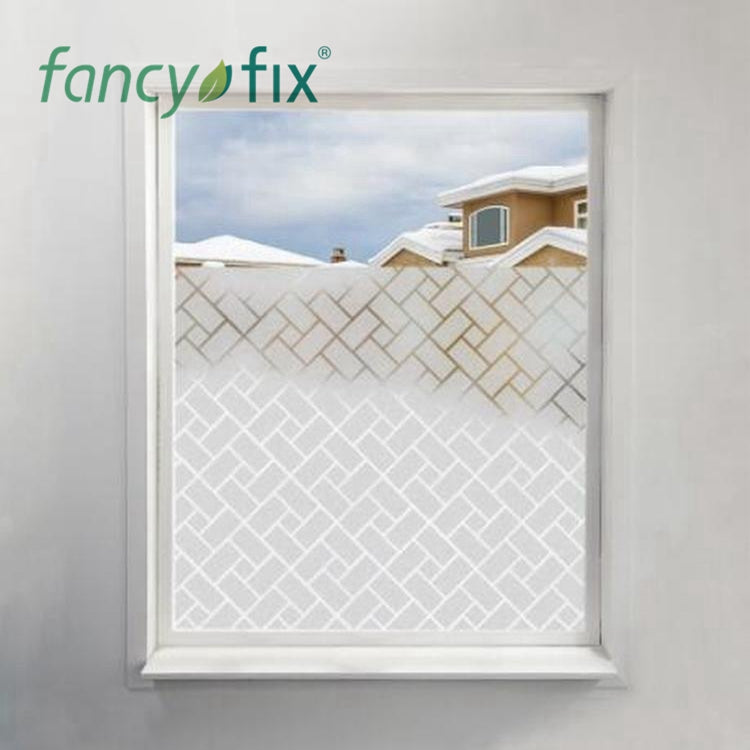 Brike Pattern Frosted Static Film for Windows
